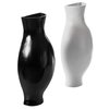 Uniquewise Decorative Split Vase Duo Floor Vase - Set of Black and White QI003999.2